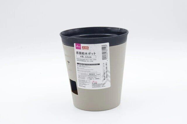 ダイソー 底面給水ポット 4号、12cm パッケージ