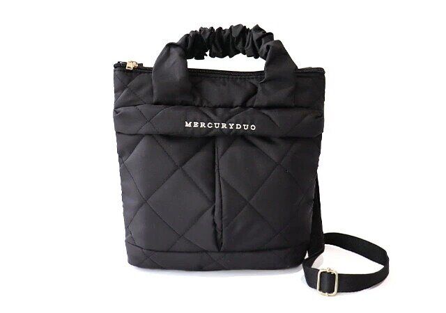 MERCURYDUO 2WAYキルティング ショルダーバッグ BOOK
