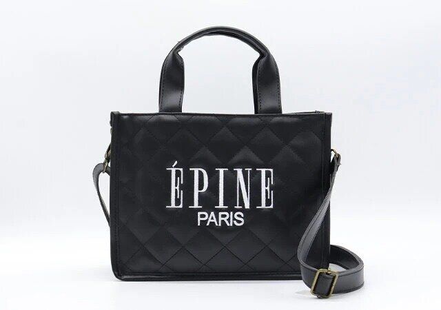 ÉPINE PARIS QUILTING BAG BOOK BLACK
