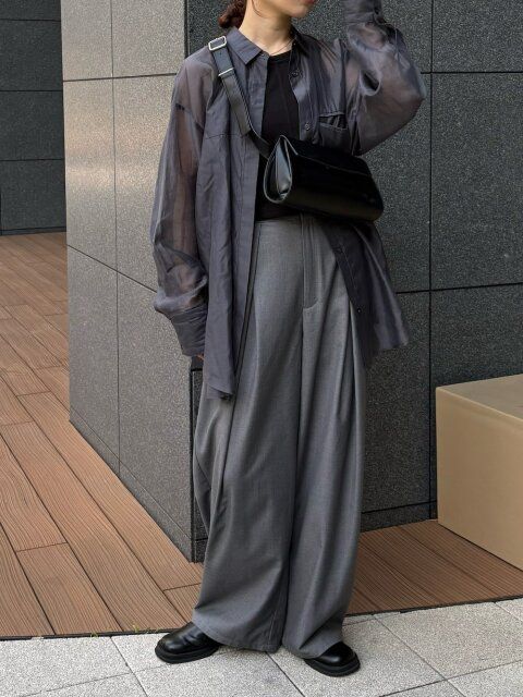 シアーシャツコーデ4