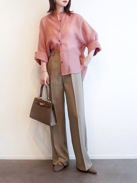 シアーシャツコーデ3