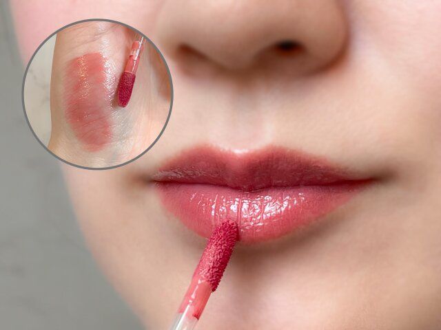 アミューズ ジェルフィットティント 01 唇に塗る