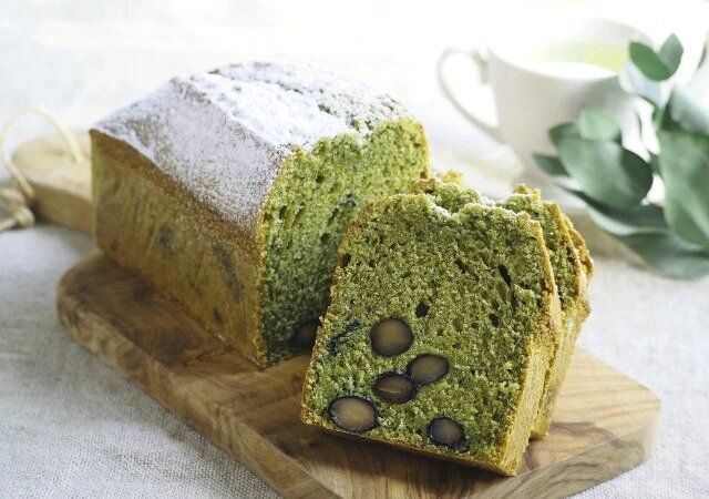 抹茶と黒豆のパウンドケーキ