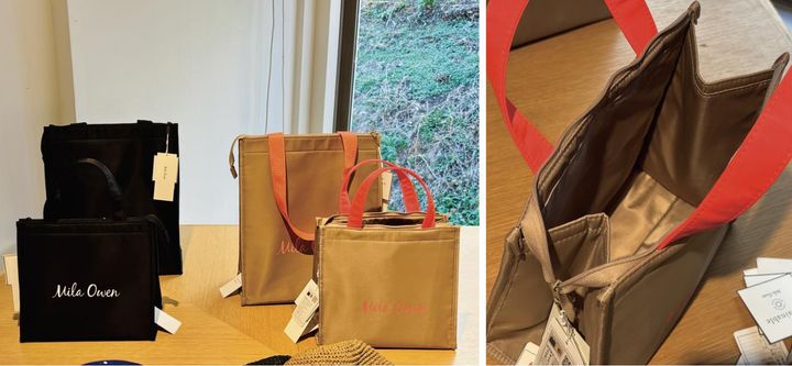 画像: 保冷バッグ（大）￥7,480、（小）￥5,940／Mila Owen