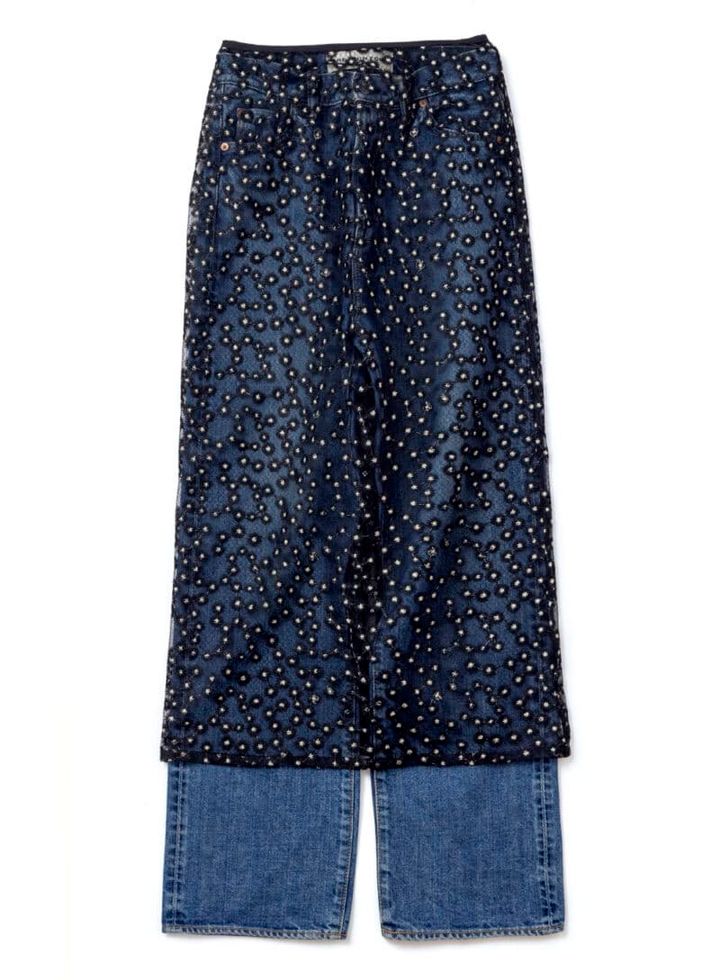 シアースカート×デニム