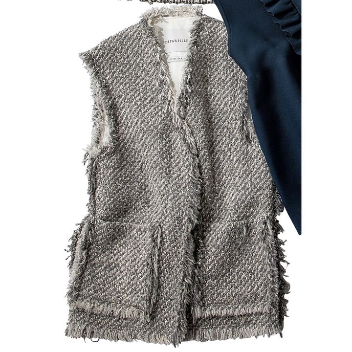 デパリエのツイードジレ