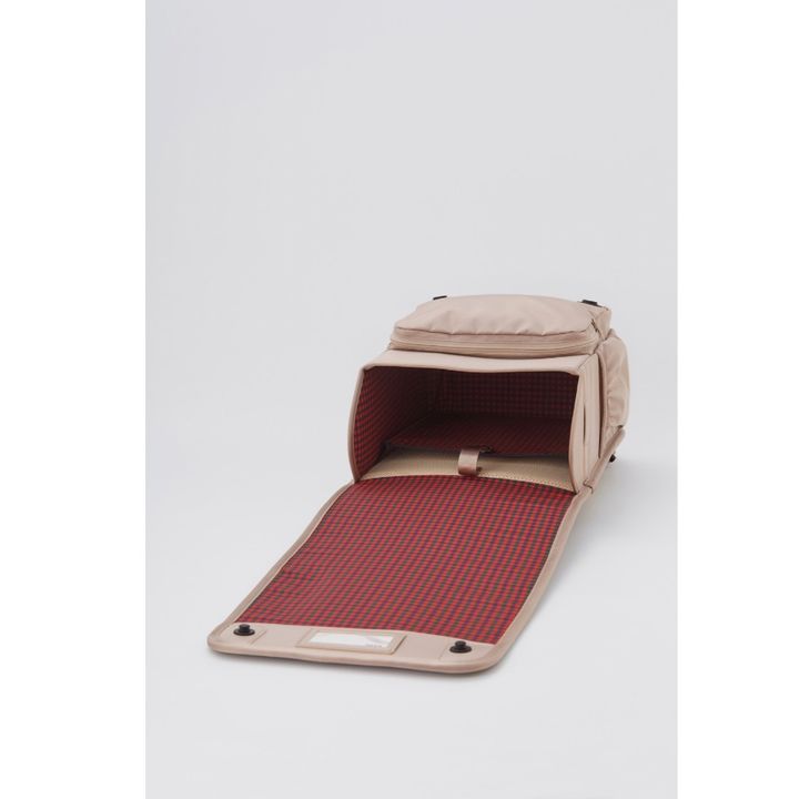 ファミリアのランドセルリュック カスタムモデルの中面のチェック柄（ベージュ）