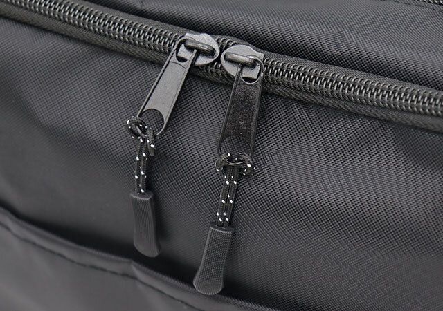 WOODS黒バッグ付録レビューダブルファスナー
