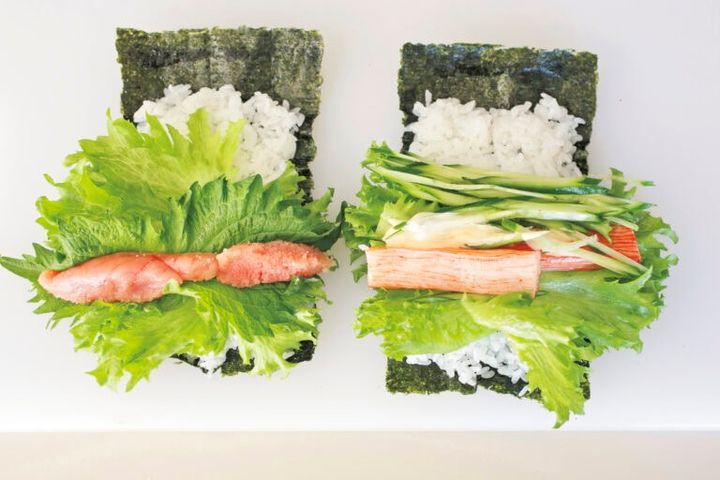 サラダ巻きのポイント