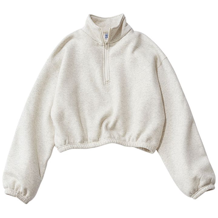 シールームリンのハーフジップスウェット