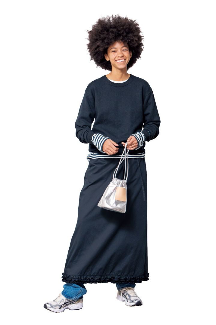 ギンガムチェックにレイヤード…春らしさを感じる着こなし