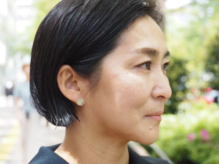 ガラス製のピアス