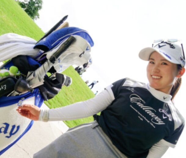 “ガウン姿”が話題の大会を直撃！西村優菜のキャディバッグが何か変？