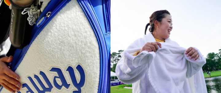 “ガウン姿”が話題の大会を直撃！西村優菜のキャディバッグが何か変？