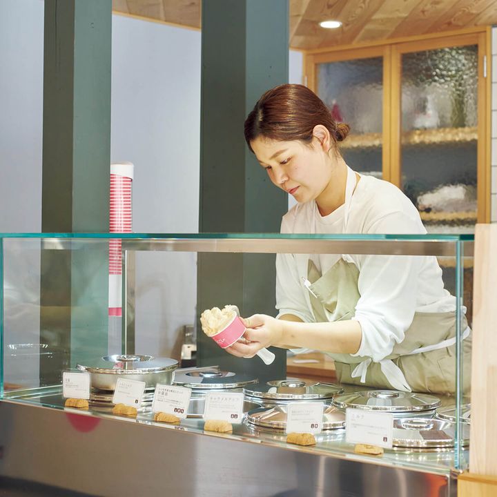 福井〈gelateria CICCI〉店内