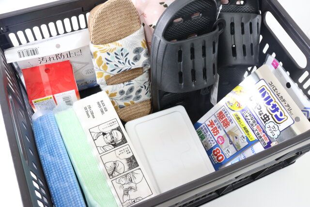 折り畳みコンテナ（47×35×23cm） 使用例