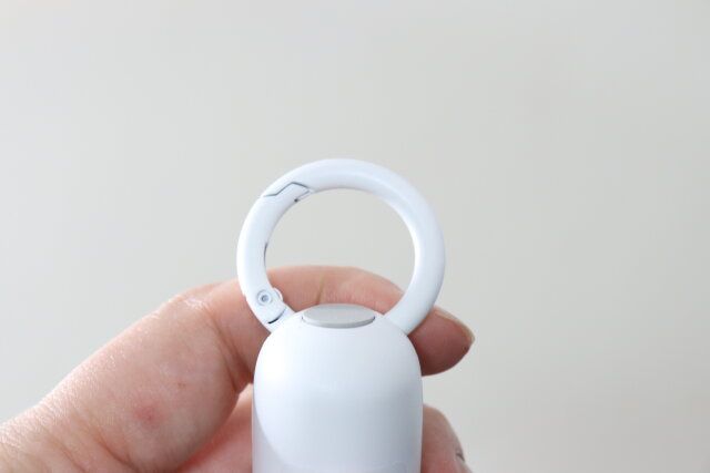 ミニ扇風機（充電式、クリップスタンド付） カラビナ