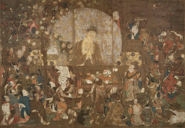 国宝 釈迦金棺出現図 