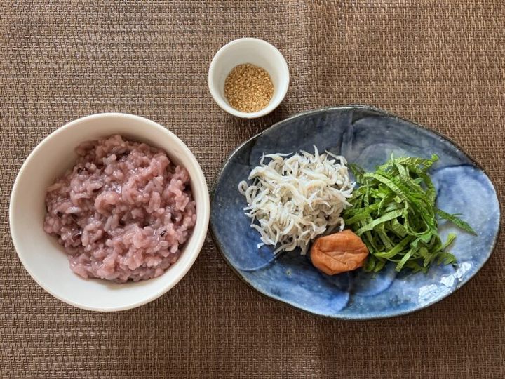 黒米がゆと食べるトッピング