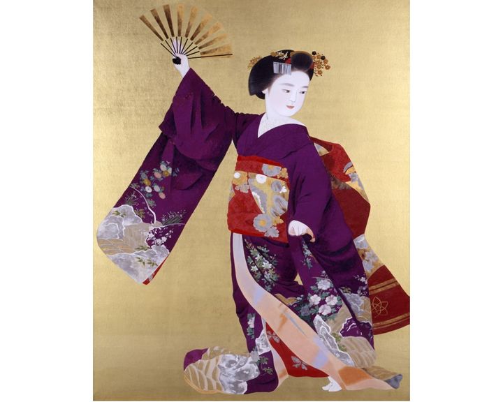 小倉遊亀《舞う(舞妓)》