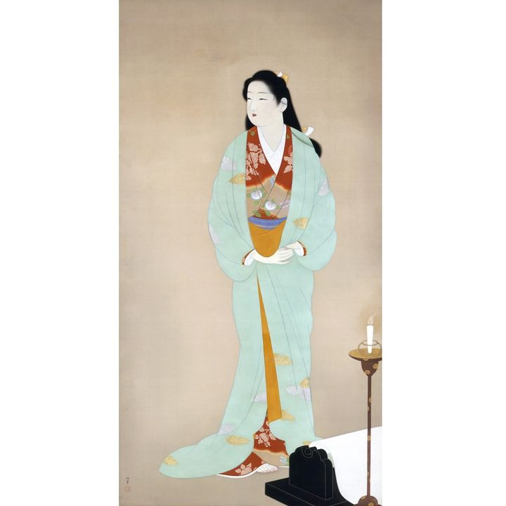 上村松園《砧》