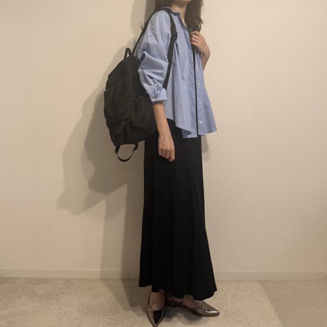 揺れ感がきれいめに見せてくれるワンピも◎