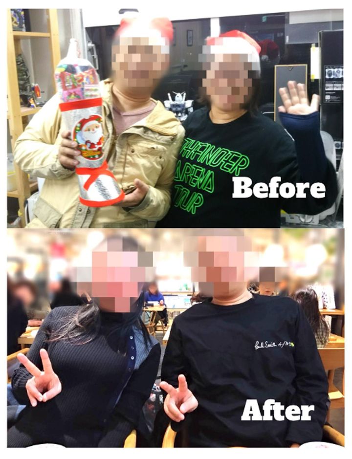 ダイエット前後のお二人