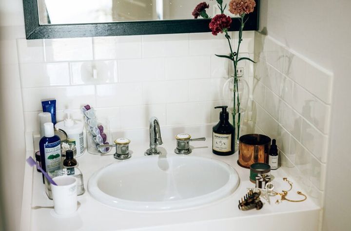 海外のホテルみたいな洗面台