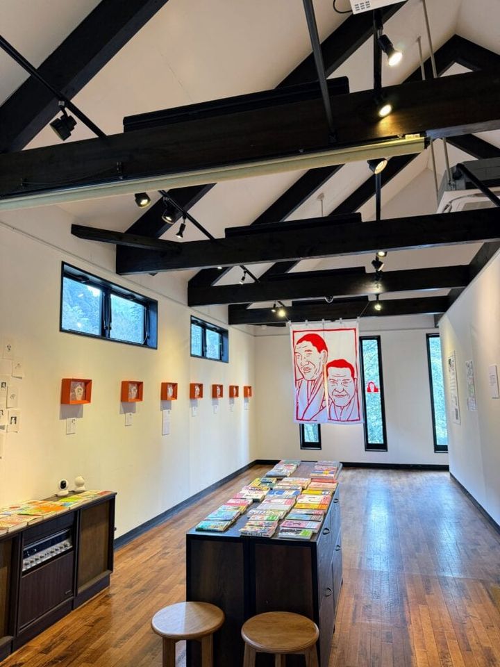 ナンシー関さんの展示風景