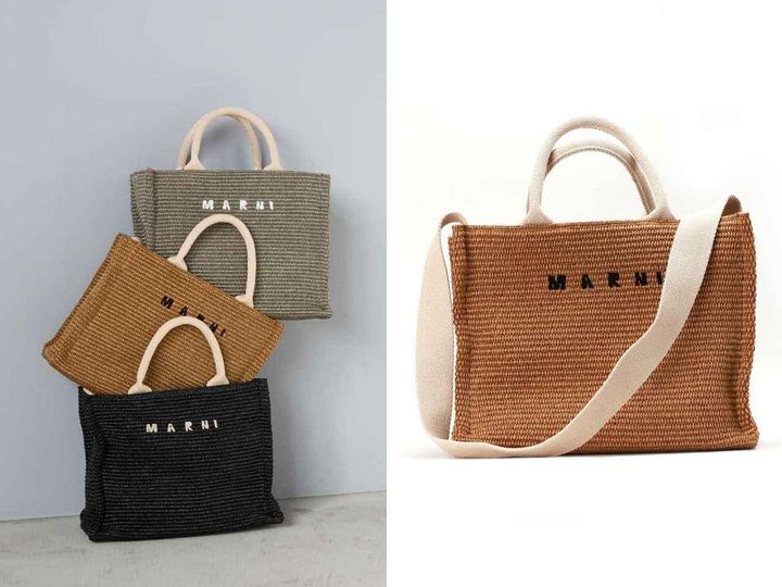 画像: 「ナチュラル トートバッグスモール」[縦24×横32×マチ13cm]各￥104,500【マルニ】 出典：パリゴ