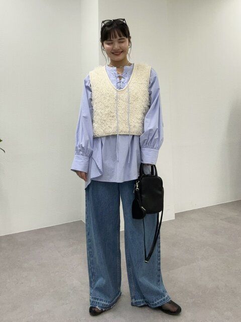 ワイドデニムコーデ3