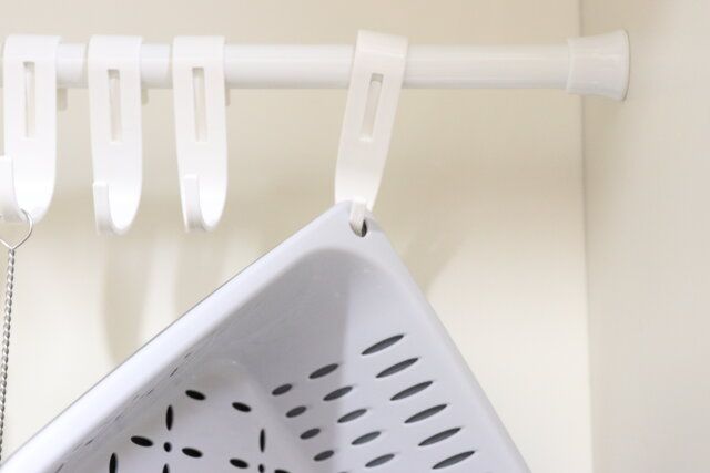 セリアのザル・バット ペアセット ダークGY6