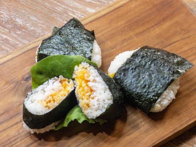 海苔を巻いたら完成