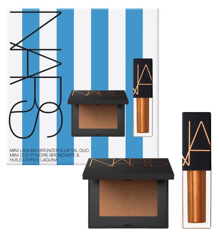 ミニラグナブロンザー & ミニリップオイルデュオ ￥4,730（6月11日より限定発売） ※セット内容／ラグナ ブロンジングパウダー 02（ミニサイズ）、アフターグロー リップオイル 231（ミニサイズ）