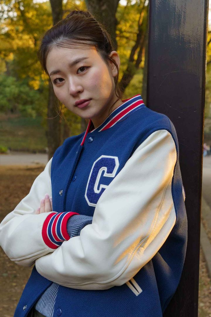 画像2: バランスを整えるカーキのパンツとブラックのブーツがポイント！