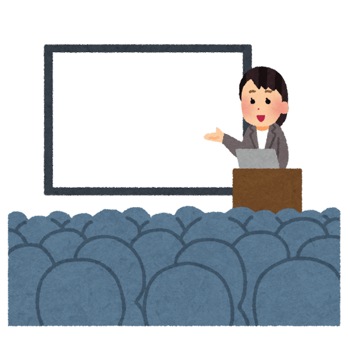 説明会・セミナーのイラスト（女性） | かわいいフリー素材集 いらすとや