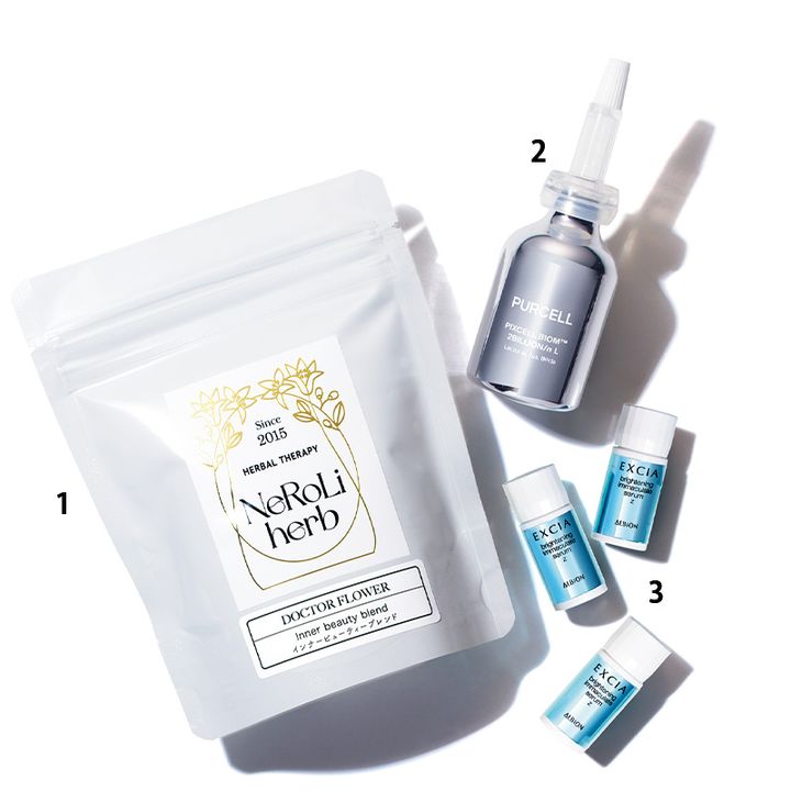 NeRoLi herb、パーセルの美容液、エクシアの美容液