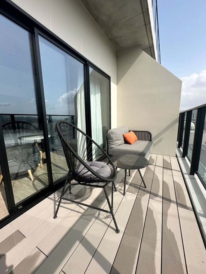 「長崎スタジアムシティホテル」のバルコニー