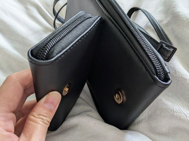 お財布スマホショルダーバッグスナップボタン