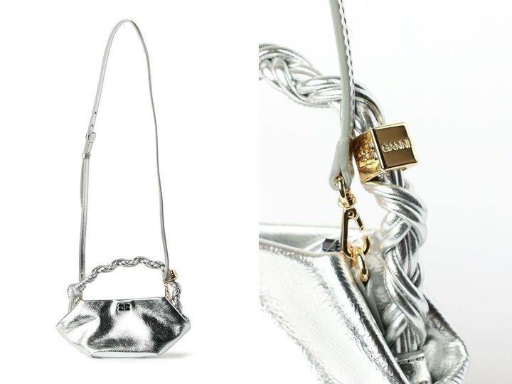 画像: 「SILVER MINI GANNI BOU BAG」[縦11.5×横16×マチ10cm] ￥60,500【ガニー】 出典：パリゴ