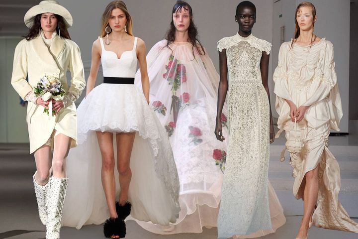 左からカロ エディションズ、ジバンシィ、キャロライン・フー、ディオール、ロイシン・ピアス。