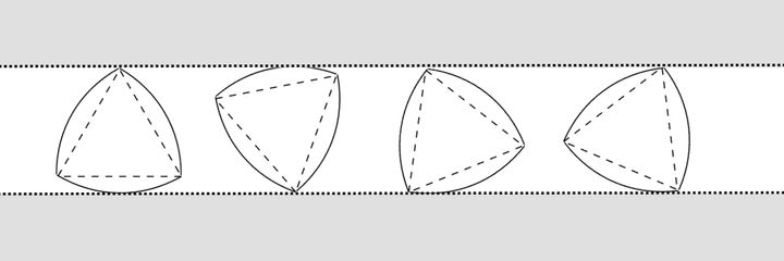 定幅図形は転がしたとき常に一定の幅で転がる