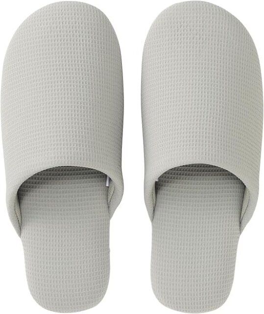 無印良品 ワッフル織 足なりスリッパ