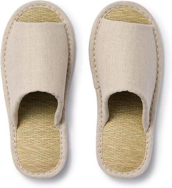 無印良品 イ草スリッパ・前あき