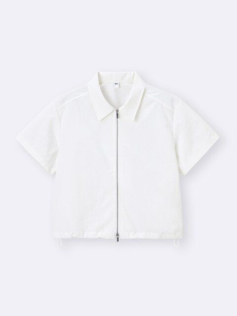 GUのフロントジップシャツ