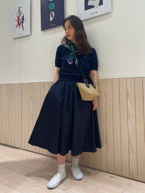 シャツワンピースコーデ5