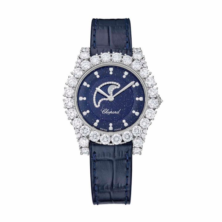 「ルール・ドゥ・ディアマン ムーンフェイズ」ショパール ブティック限定（エシカルWG×ダイヤモンド、ケース径35.75mm、自動巻き）￥15,829,000／CHOPARD