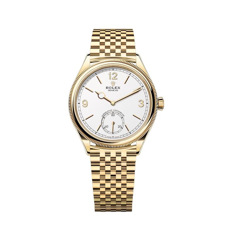 「パーペチュアル 1908」（YG、ケース径39mm、自動巻き）￥527,3400（予定価格）※今春発売予定／ROLEX