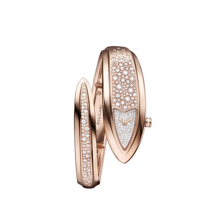 「セルペンティ エテルナ」（PG×ダイヤモンド、ケースサイズ24mm、クォーツ）￥11,341,000／BVLGARI