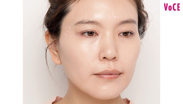 膨らませたい部分にスポットのせ